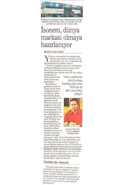 Yeni Asır Gazetesi 2008
